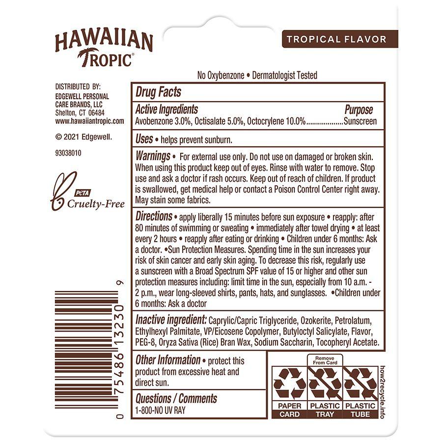 Hawaiian Tropic Lip Balm, SPF 30 Tropical