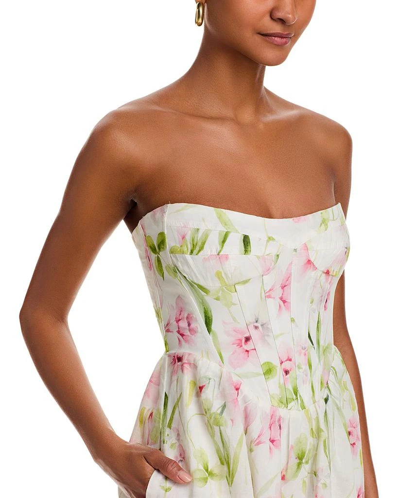 Bardot Lola Floral Corset Midi Dress 3