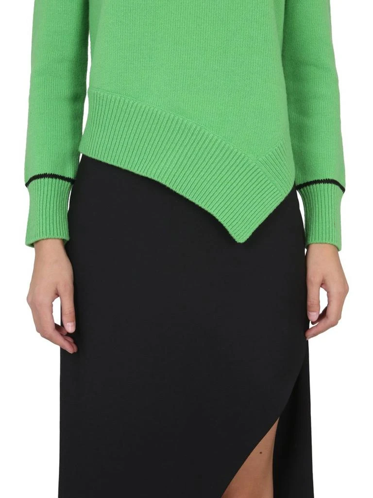 Alexander McQueen Alexander McQueen Asymmetric Hem Cut-Out Pullover 4