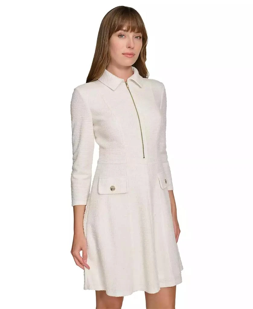 Tommy Hilfiger Women's Boucle Fit & Flare Dress 3