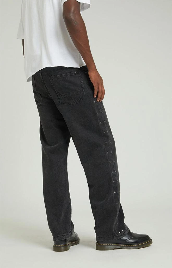 PacSun Black Baggy Studded Jeans 4