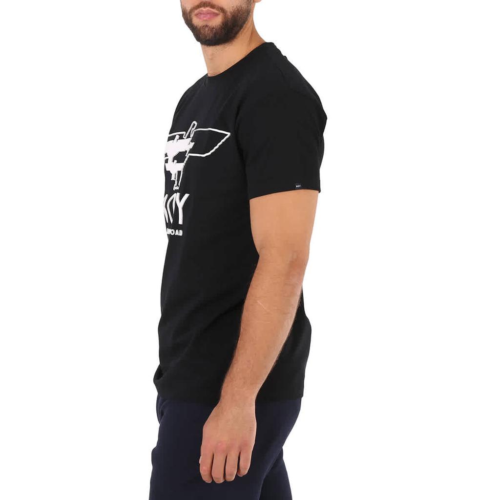 BOY LONDON Black Cotton Boy Myriad Eagle T-shirt
