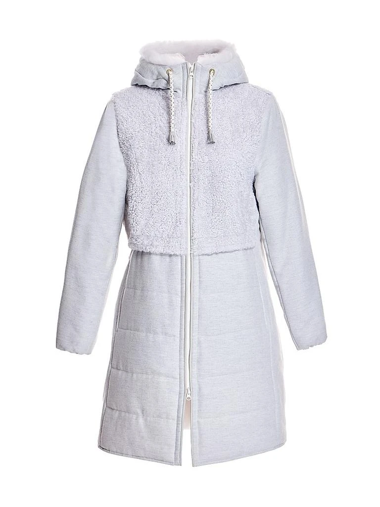 Maximilian Pieced Wool and Shearling Jacket 1