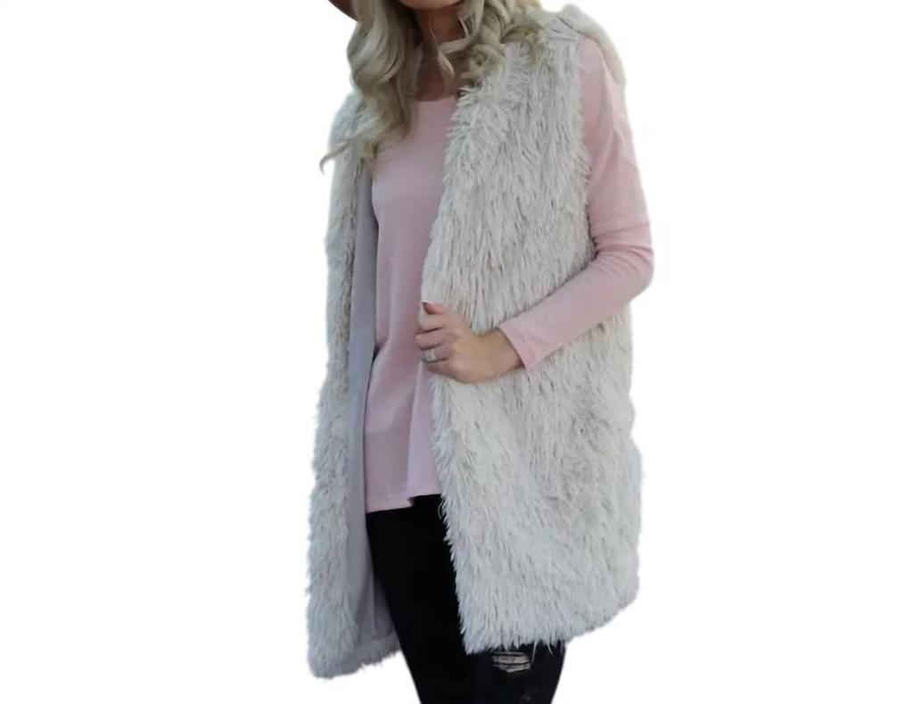 Angie Angie - Carrie Anne Faux Fur Vest