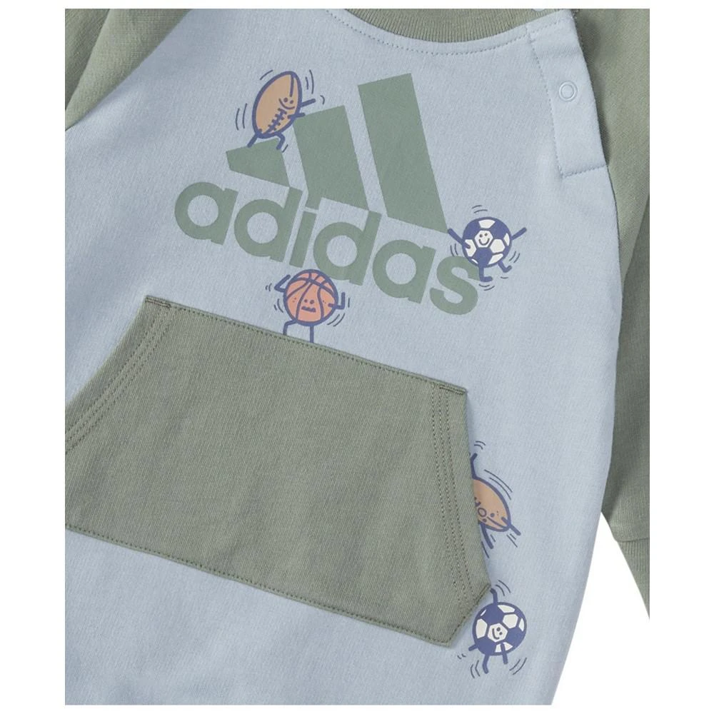 adidas Baby Boys Long Sleeve Sport Color Block Coverall 3