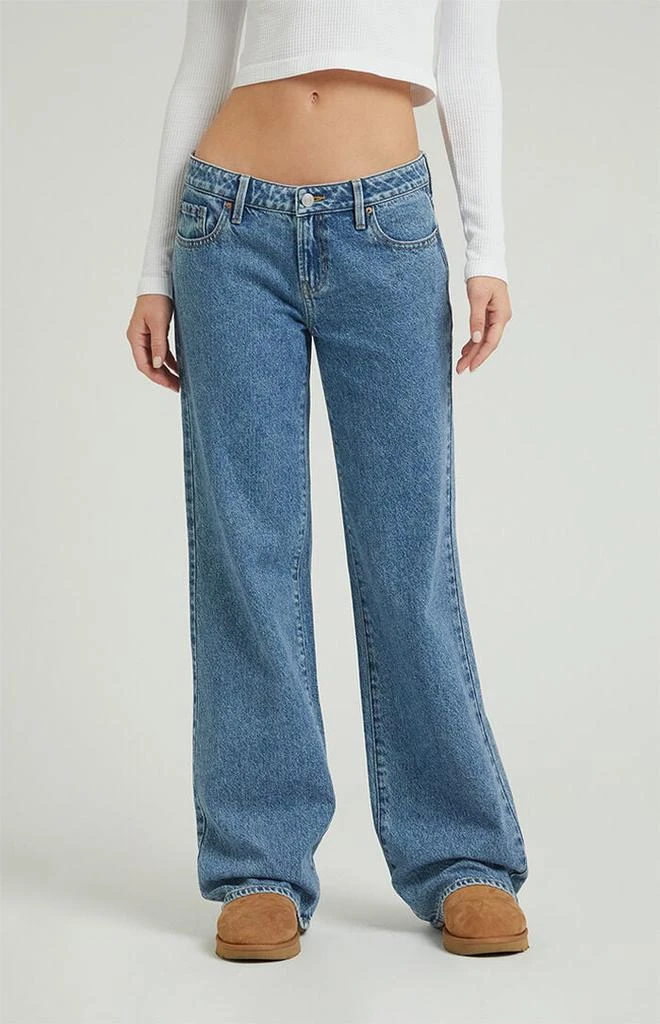 PacSun Zoe Low Rise Girlfriend Jeans Medium Wash 1