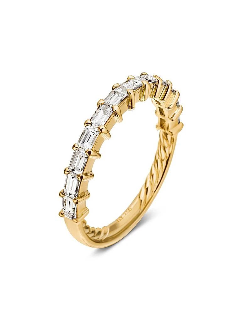 David Yurman DY Eden Partway Band Ring in 18K Yellow Gold 2