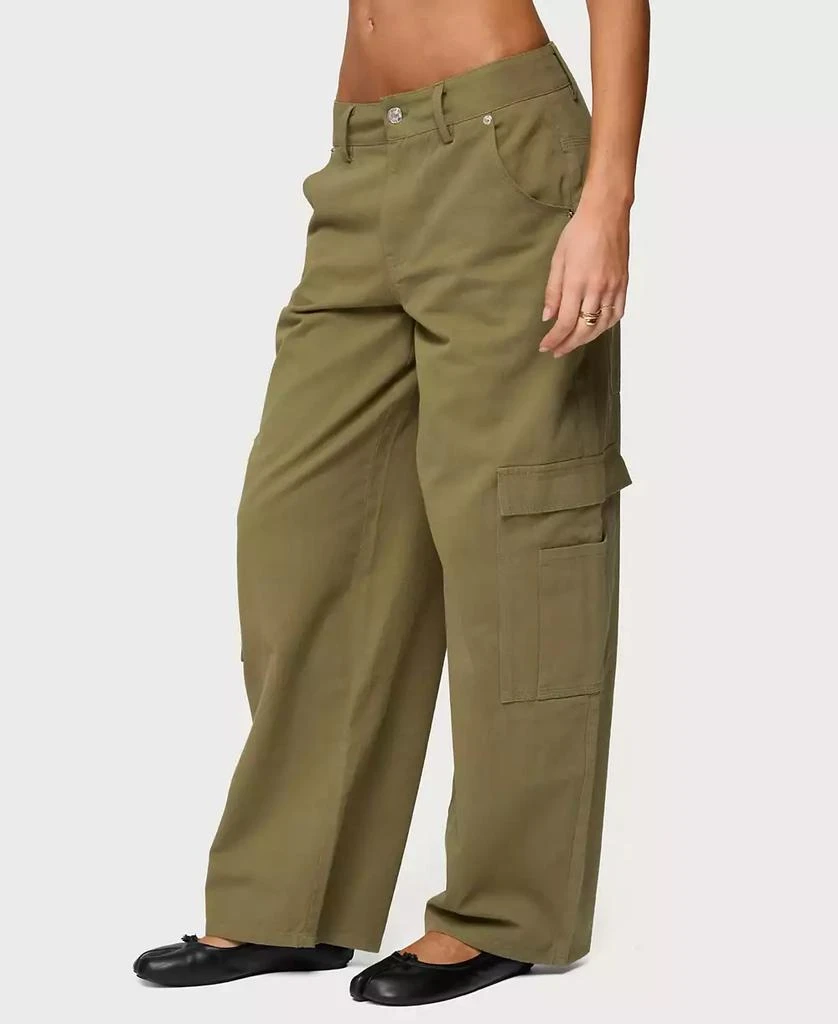 Edikted Women
s Jadah Low Rise Baggy Cargo Pants 4