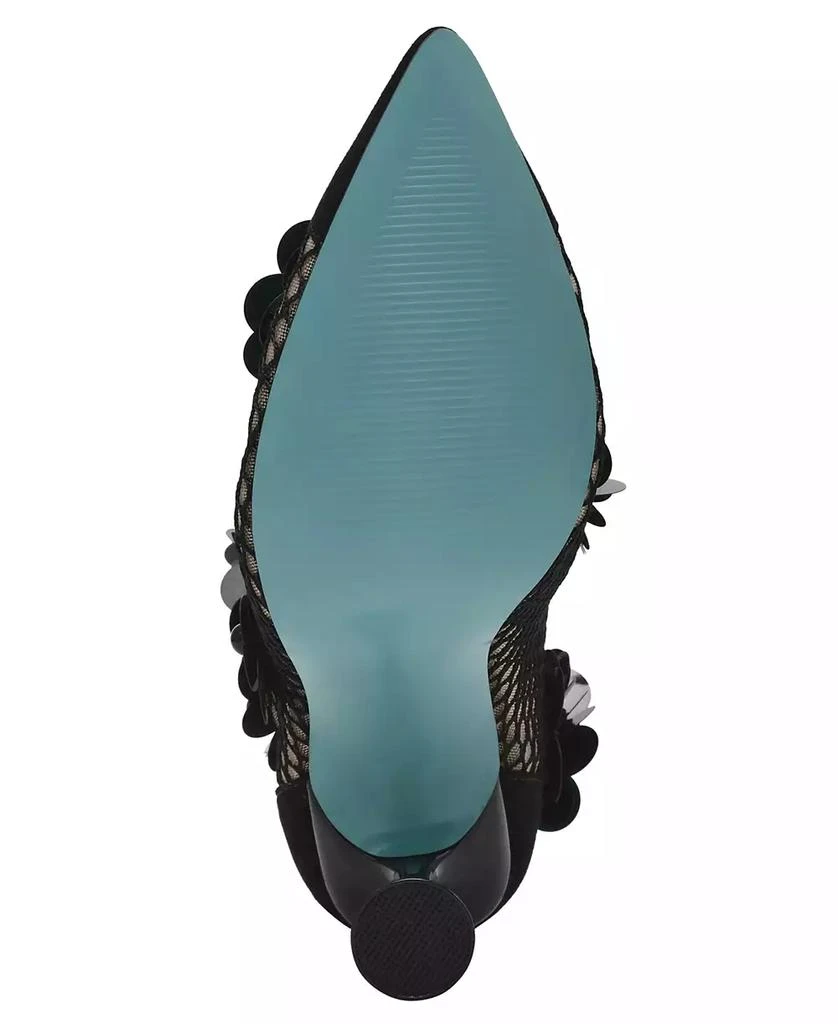 Betsey Johnson Women's Navey Embellished Dress Booties 5