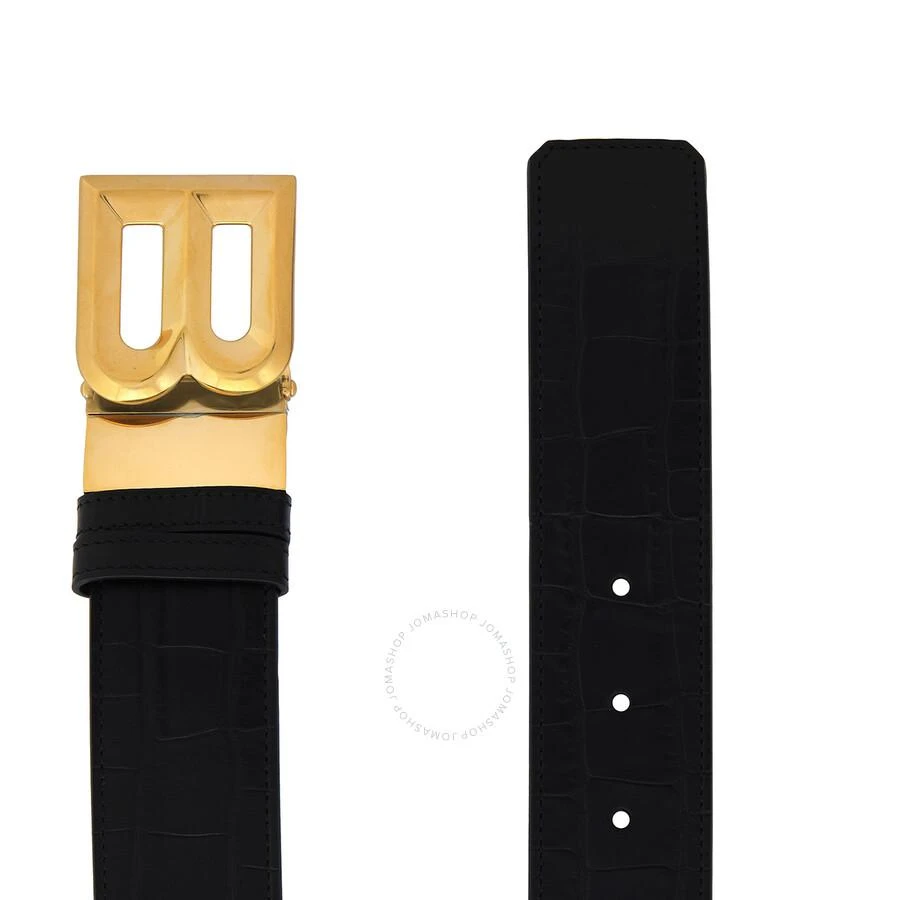 Bally B Bold Croc Embossed Leather Belt 3