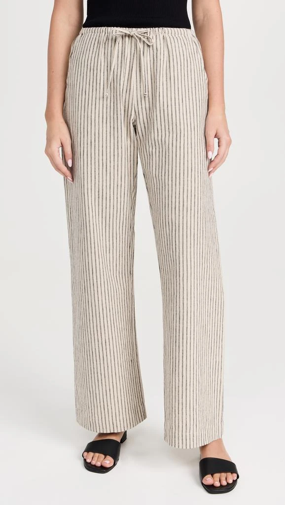 DONNI The Linen Stripe Drawstring Pants 6