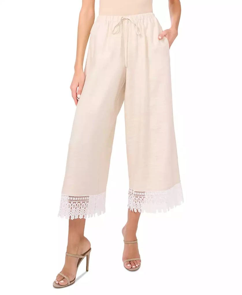 Parker Women's The Daniella Lace-Trim Cropped Pants 1