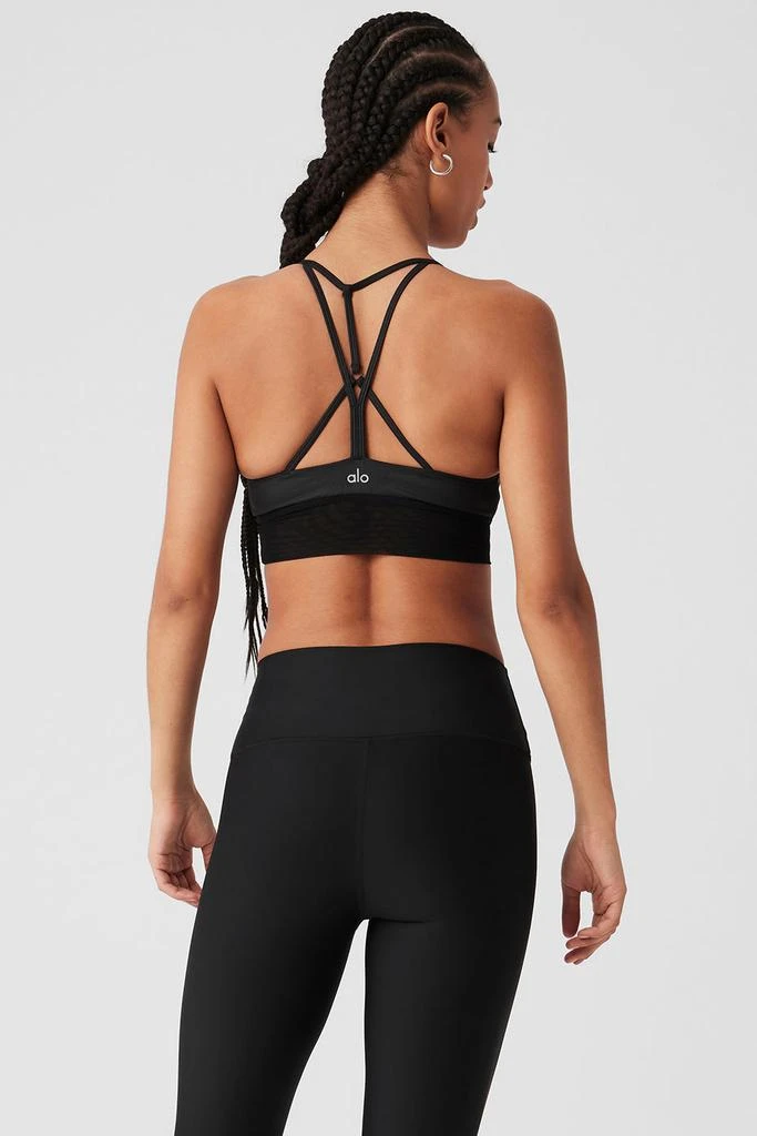 Alo Lavish Bra - Black Glossy/Black 3