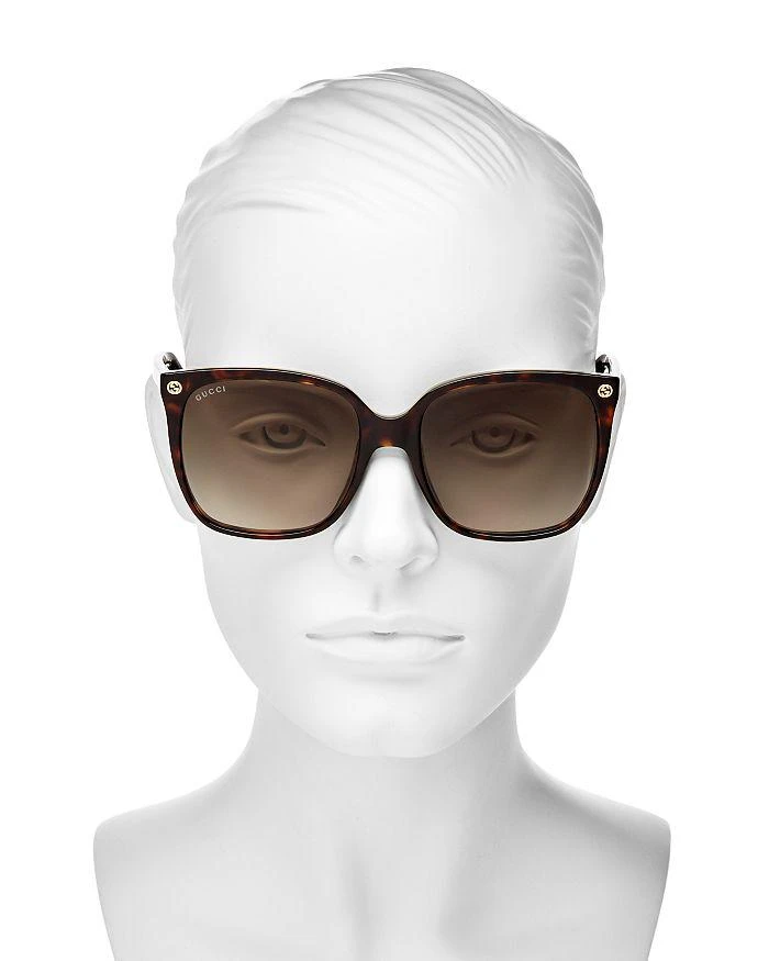 Gucci Square Sunglasses, 57mm 2