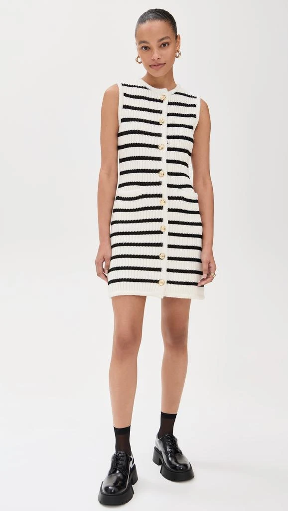 English Factory Striped Knit Vest Dress 1