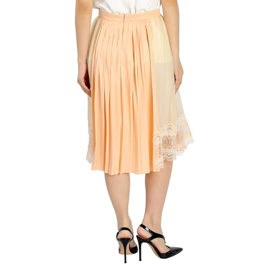 Burberry Ladies Lace Detail Silk Soft Peach Skirt 3
