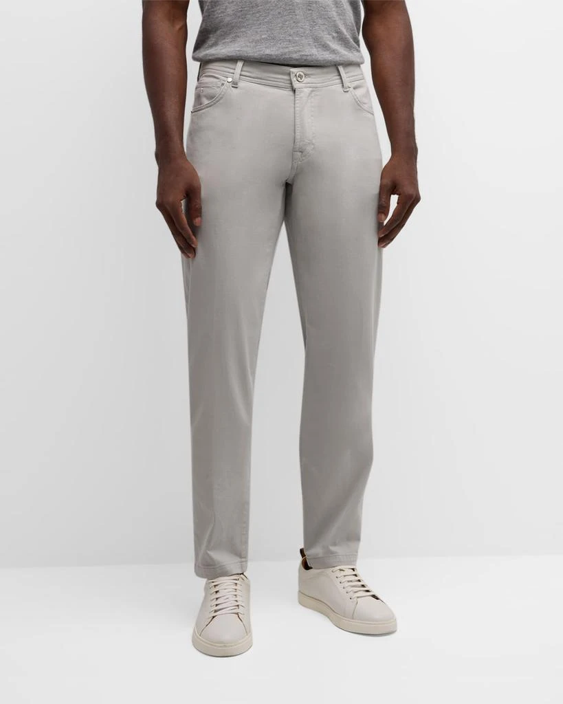 Marco Pescarolo Men's Soft Drill 5-Pocket Pants 4