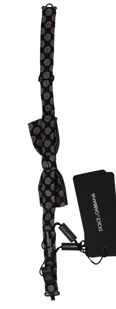 Dolce 
Gabbana Dolce 
Gabbana  Brown Silk Polka Dot Jacquard Men  Bow Tie Papillon