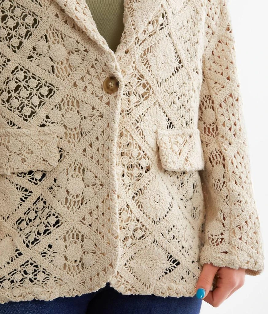 Miss Me Good Ideas Blazer In Natural 4