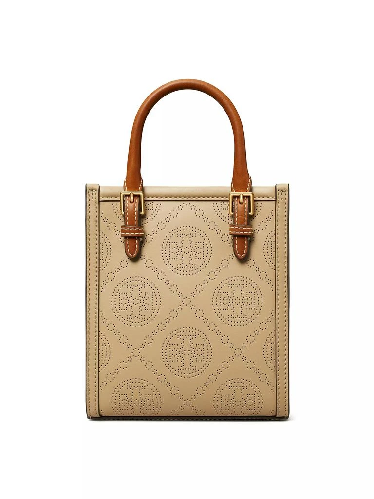 Tory Burch Mini T Monogram Perforated Leather Top Handle Bag 4