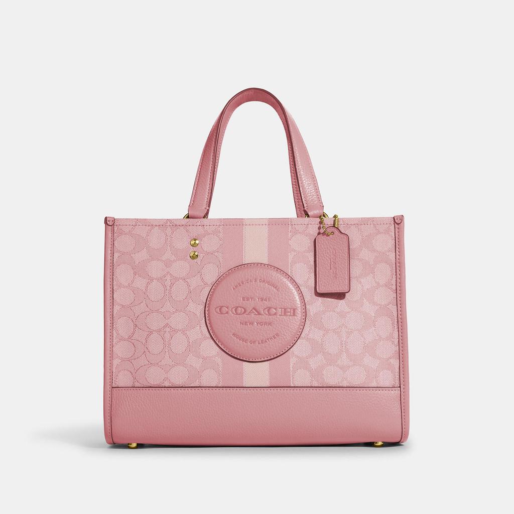 Coach Dempsey Carryall In Signature Jacquard With Stripe And