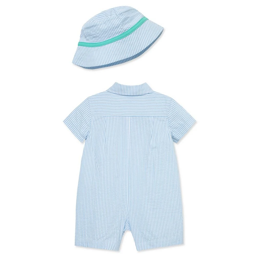 Little Me Baby Boys Puppies Romper with Hat 2