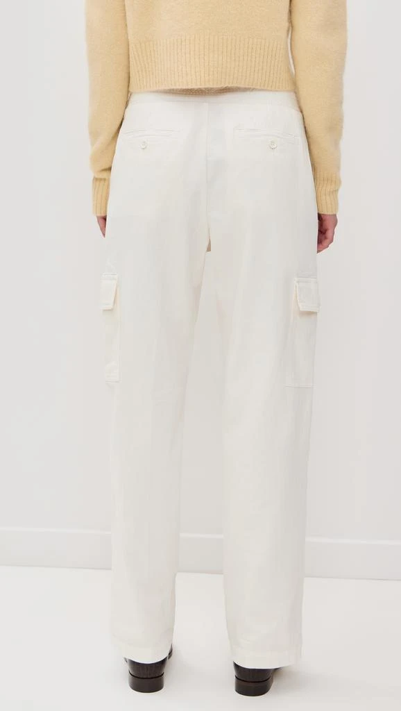 James Perse Stretch Herringbone Twill Oversized Utility Pants 2