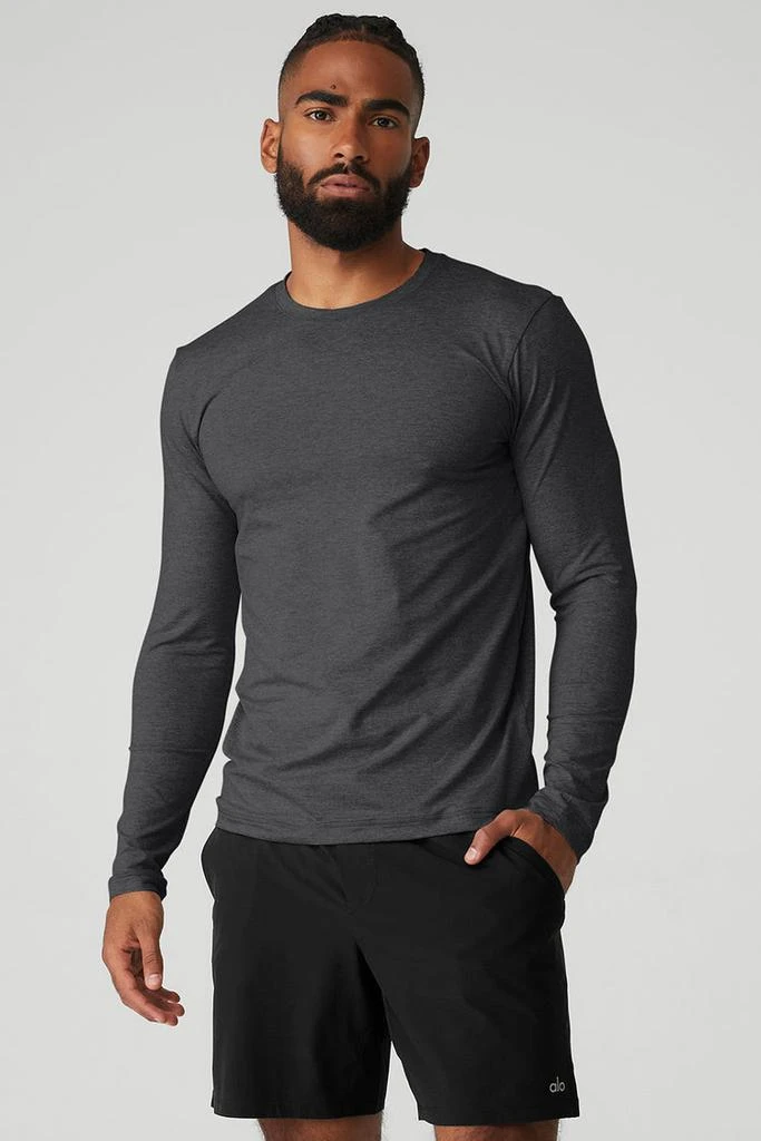 Alo Conquer Reform Crewneck Long Sleeve - Lunar Grey