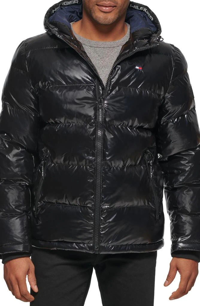 Tommy Hilfiger Quilted Puffer Hooded Mid Length Jacket 1