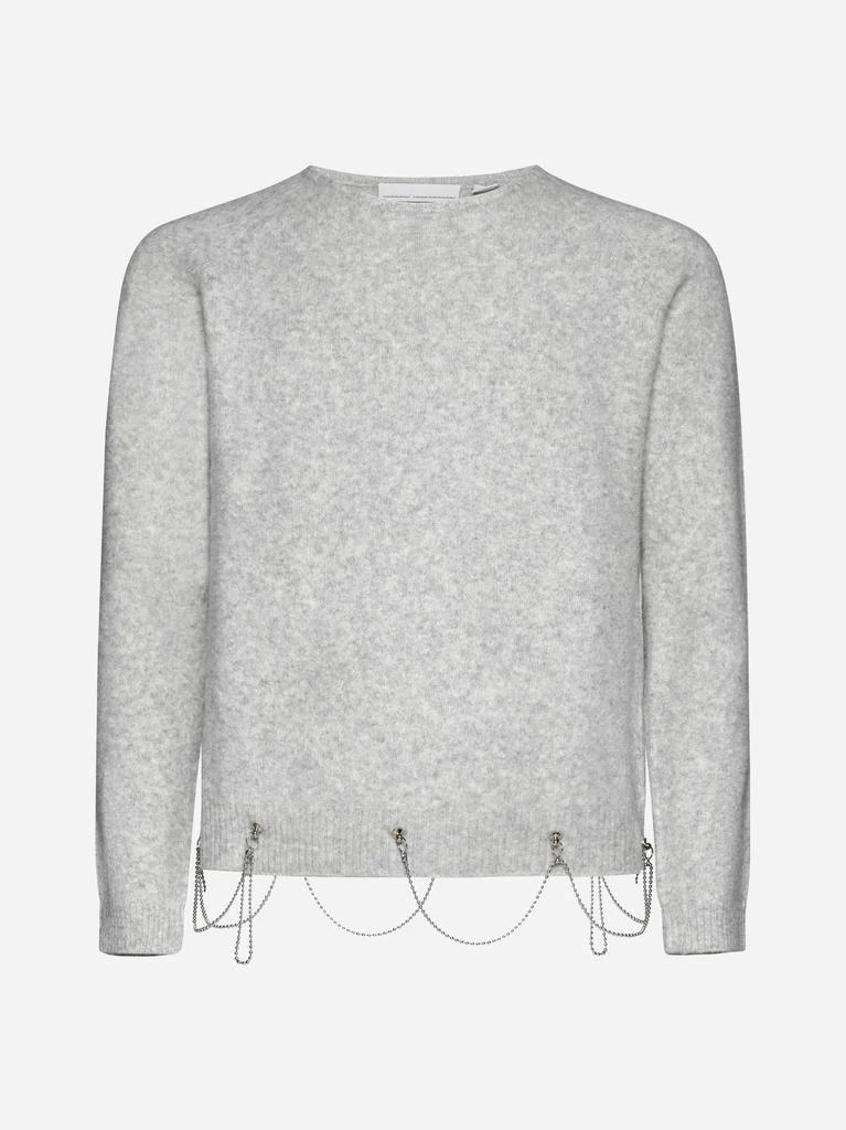 Random Identities Chain-detail Wool-blend Sweater 1