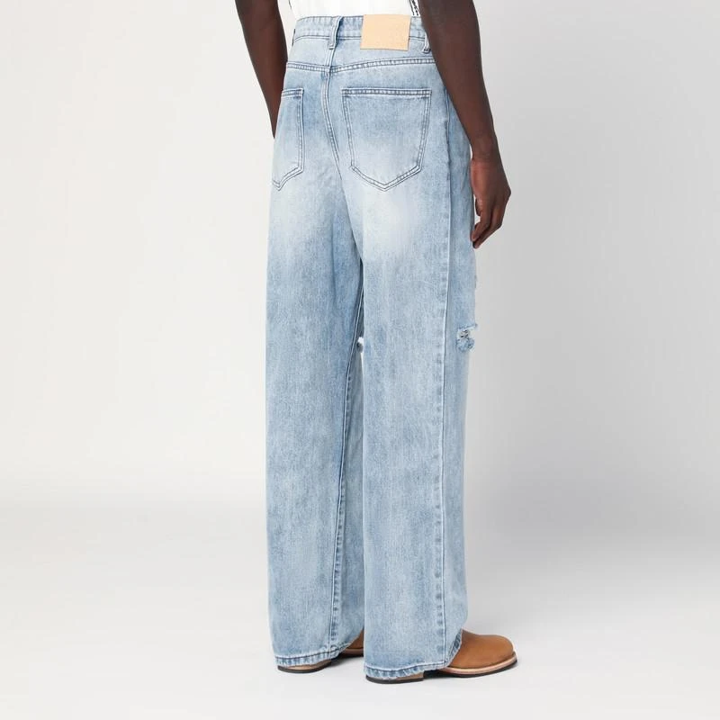 Basketcase Gallery Light blue washed jeans with rips 4