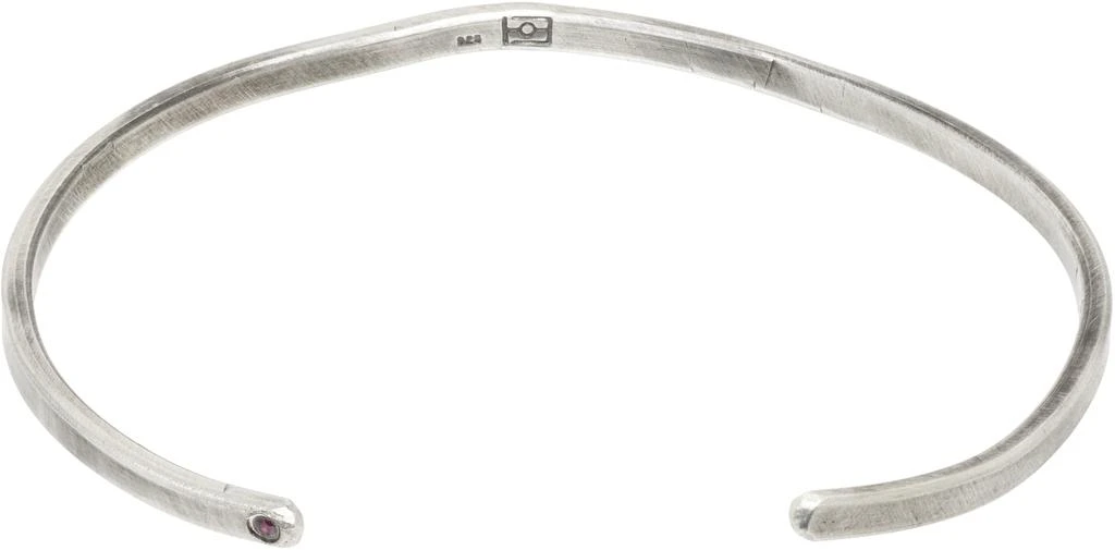 Title of Work Beaten Bar Ruby Cuff Bracelet