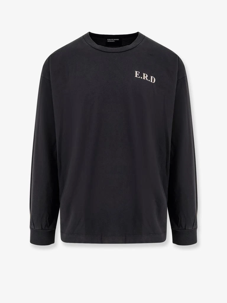 Enfants Riches Deprimes Cotton T-shirt with used effect 1