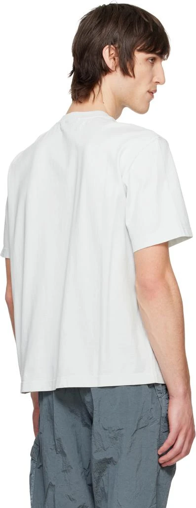 Stone Island Blue Combed Organic Cotton Jersey T-shirt 3