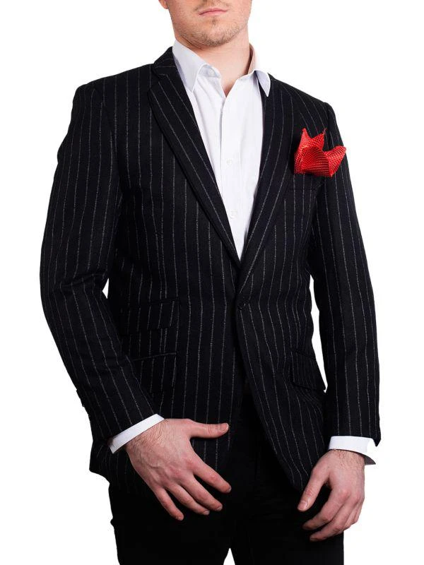 Elie Balleh Slim Modern Fit Pinstripe Blazer 1