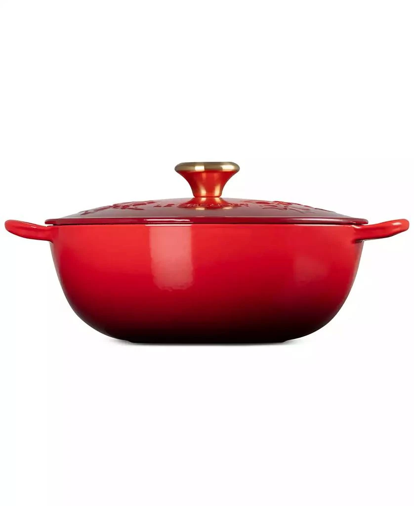 Le Creuset Holly Collection Enameled Cast Iron 4.5 Qt. Traditional Chef's Oven with Lid 3