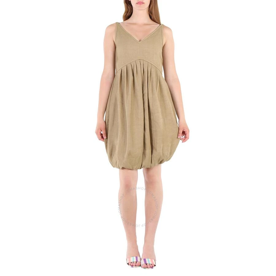 Burberry Honey Linen Blend Bubble Hem Dress 2