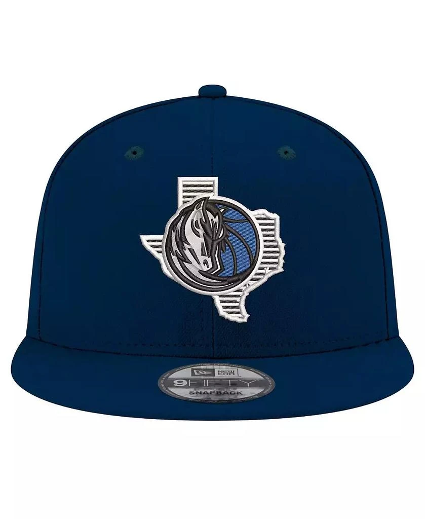 New Era Men's Navy Dallas Mavericks State Pride 9FIFTY Snapback Hat 2