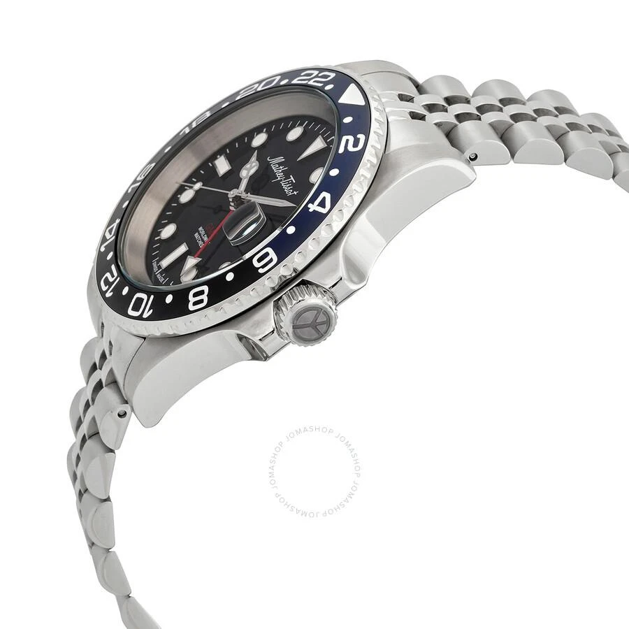 Mathey-Tissot Mathy Vintage GMT Black Dial Batman Bezel Men's Watch H903ANB 2