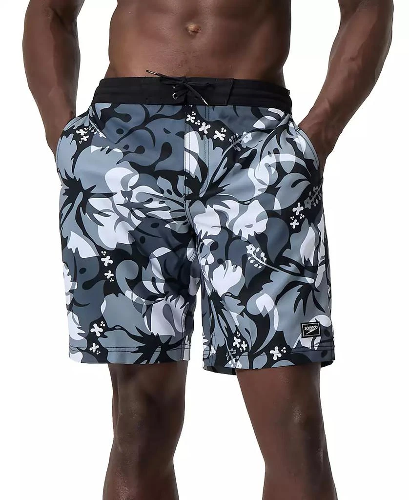 Speedo Men's Bondi Basin Comfort Stretch Printed 9" Boardshorts 1