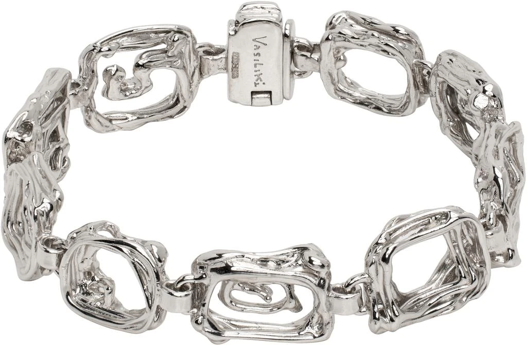 Vasiliki Silver Labyrinth Bracelet