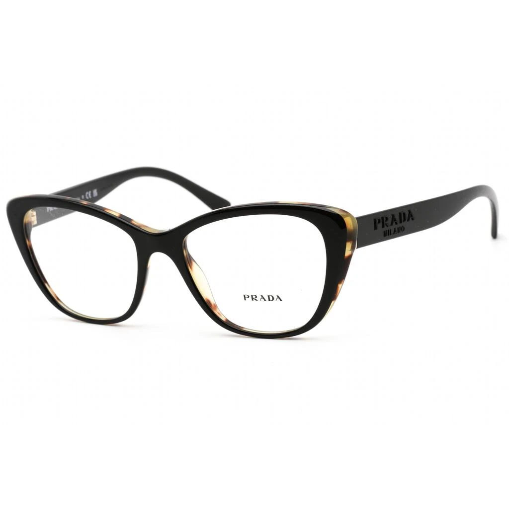 Prada Prada Women's Eyeglasses - Black/Medium Havana Cat Eye Plastic Frame | 0PR 04WV 3891O1 1