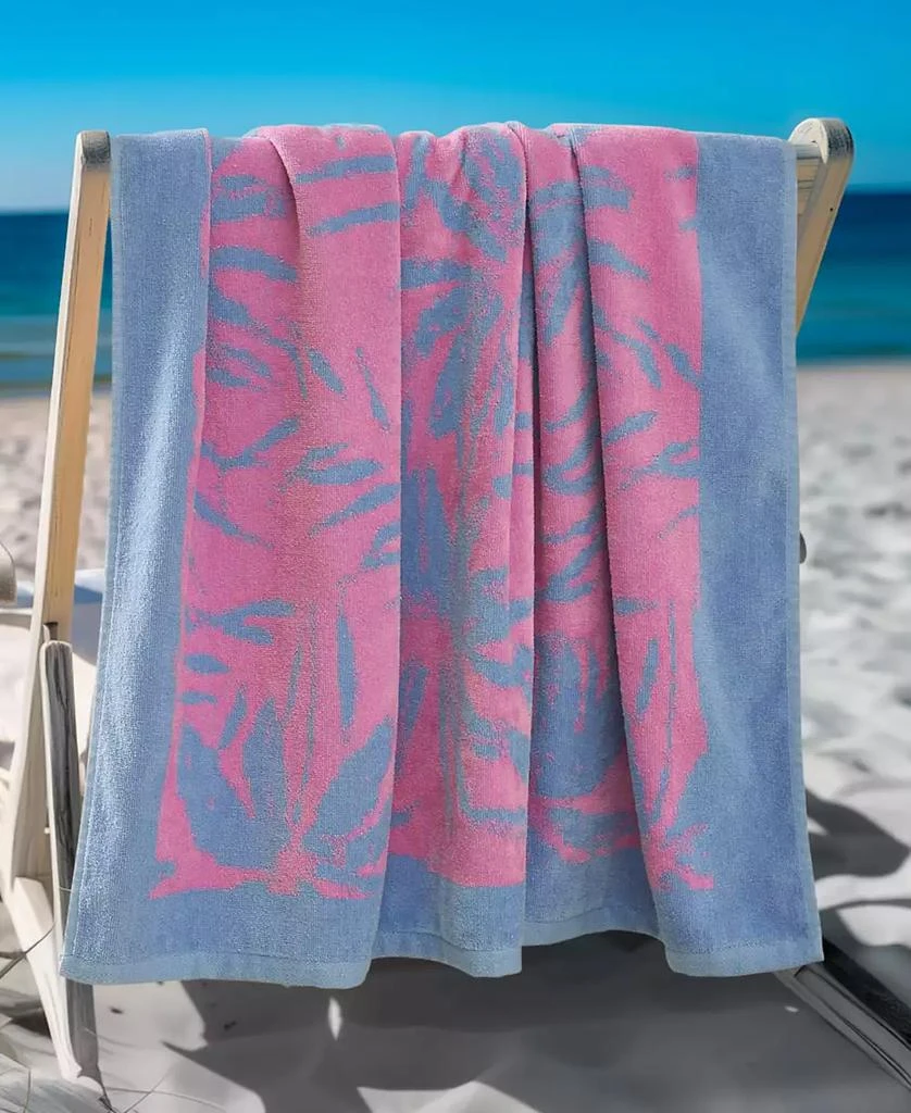 Jessica Simpson Palm Bliss Cotton Beach Towel, 36" x 72" 4