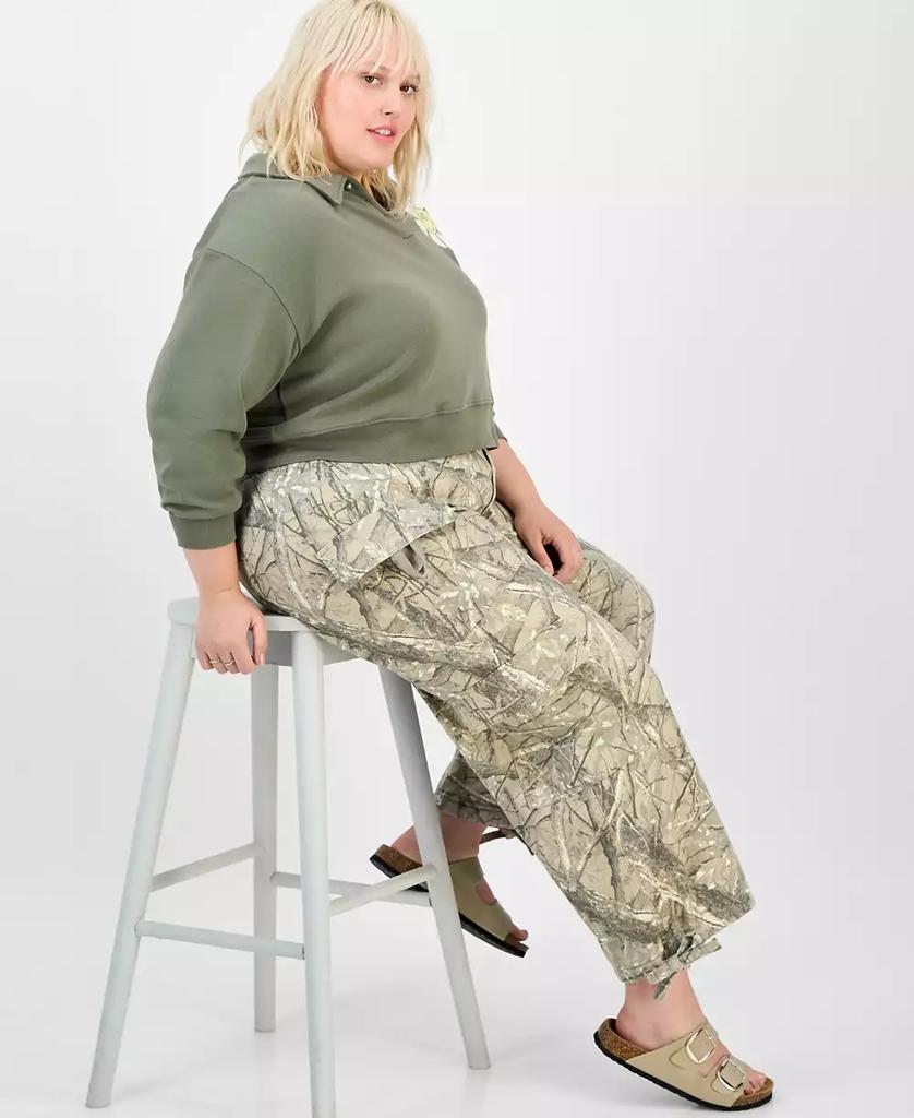 Madden Girl Trendy Plus Size Camouflage Utility Joggers