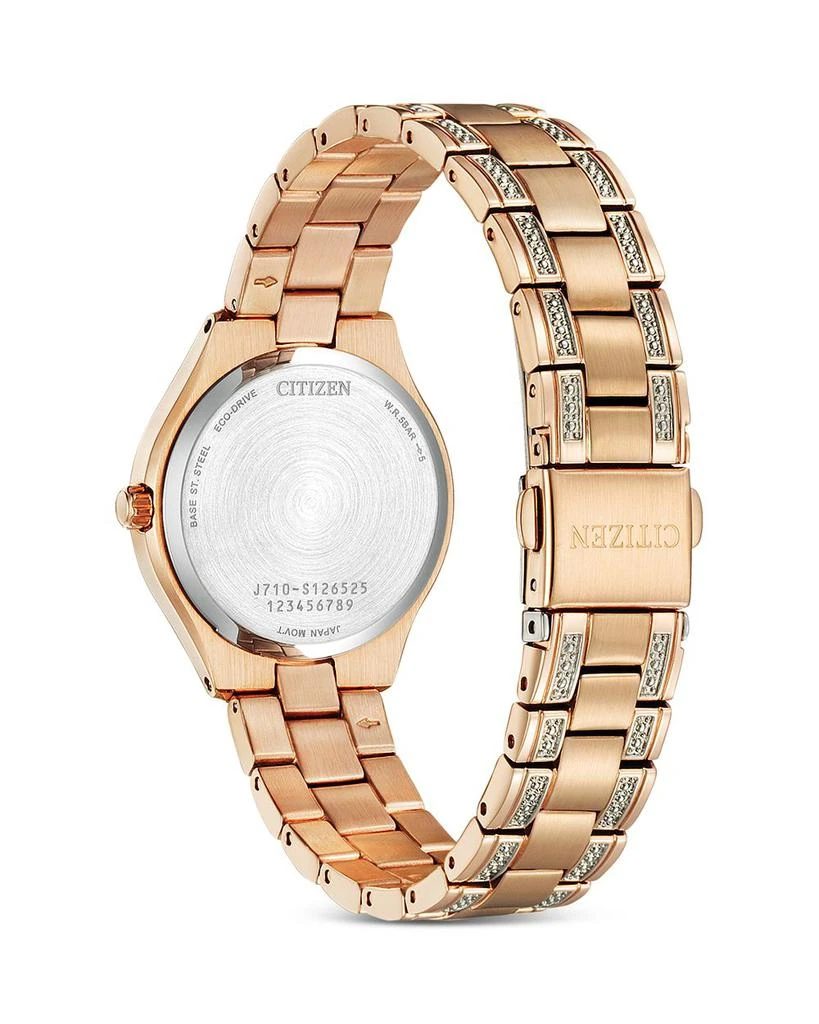 Citizen Women's Crystal-Accent Stainless Steel Bracelet Watch, 30mm 4