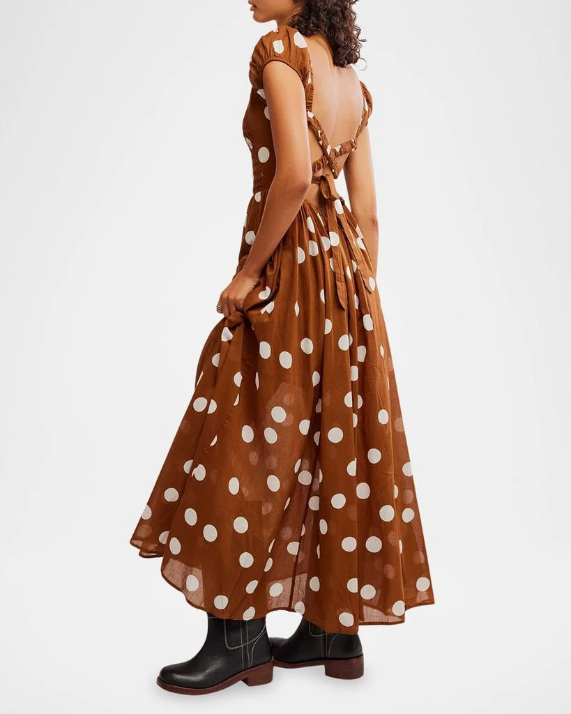 Free People Ultraviolet Polka-Dot Maxi Dress 4