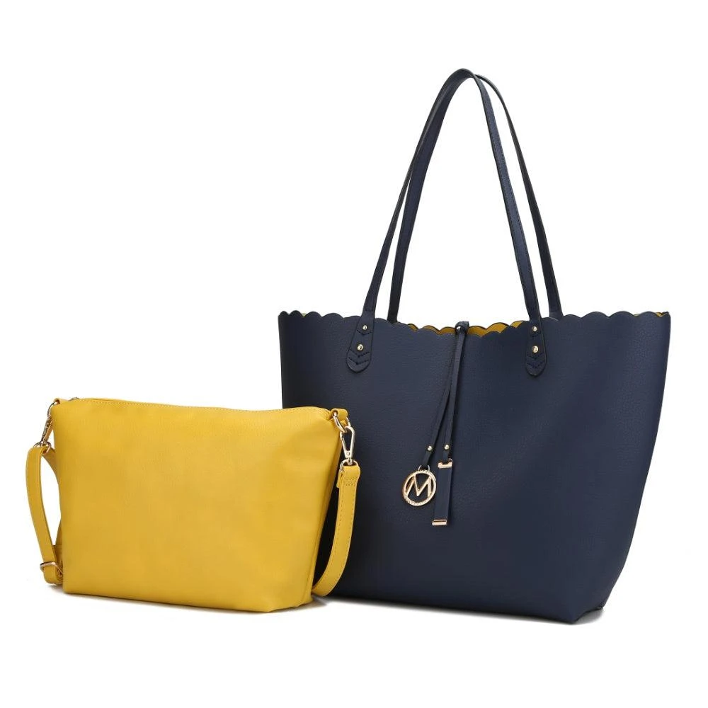 MKF Collection By Mia K. Amahia Vegan Leather Women’s Reversible Shopper Tote Bag with Crossbody Pouch by Mia K 10