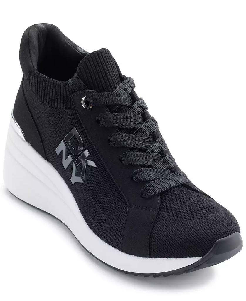 DKNY Women's Kasia Lace-Up Wedge Sneakers