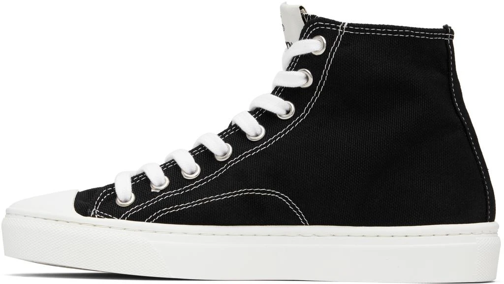Vivienne Westwood Black Plimsoll High Top Canvas Sneakers 3
