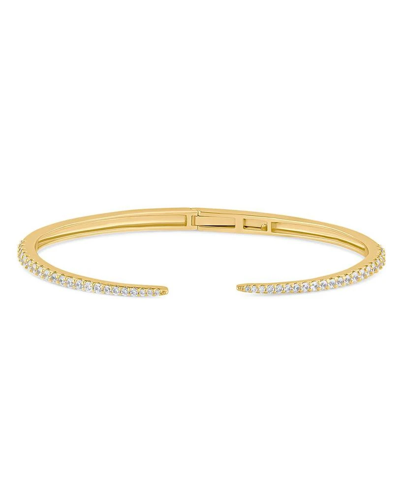 Kenneth Jay Lane Pavé Open Spike Cuff Bracelet 1